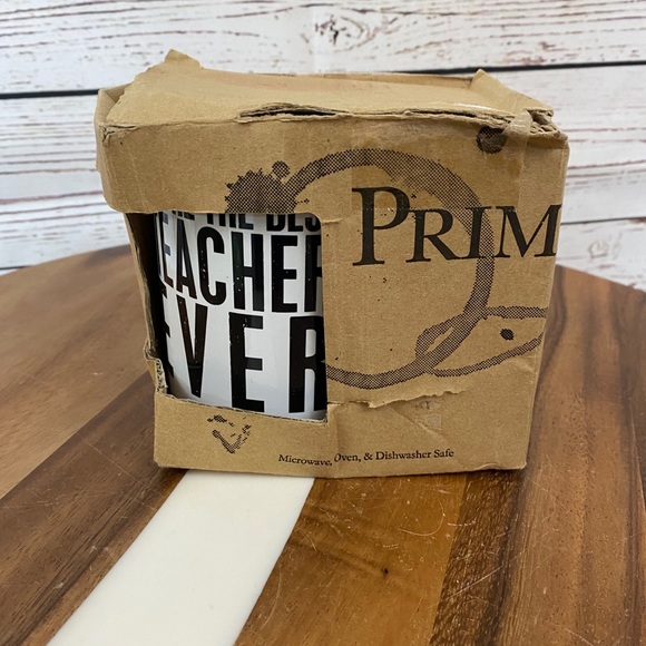 🦄$5 Add On Item! NIB Teacher Mug Pottery by Kathy - Picture 2 of 6